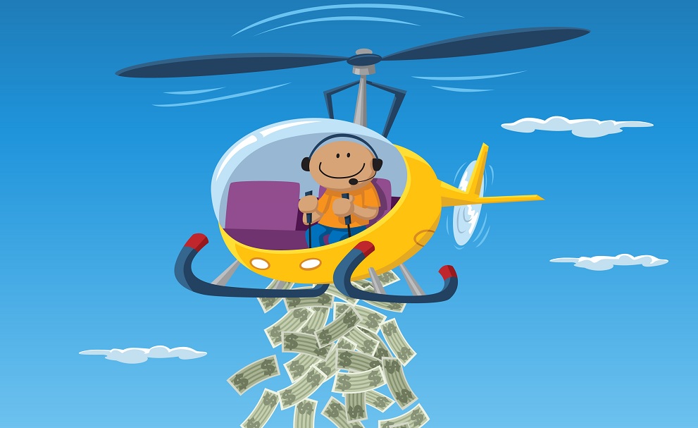 Helicóptero del dinero