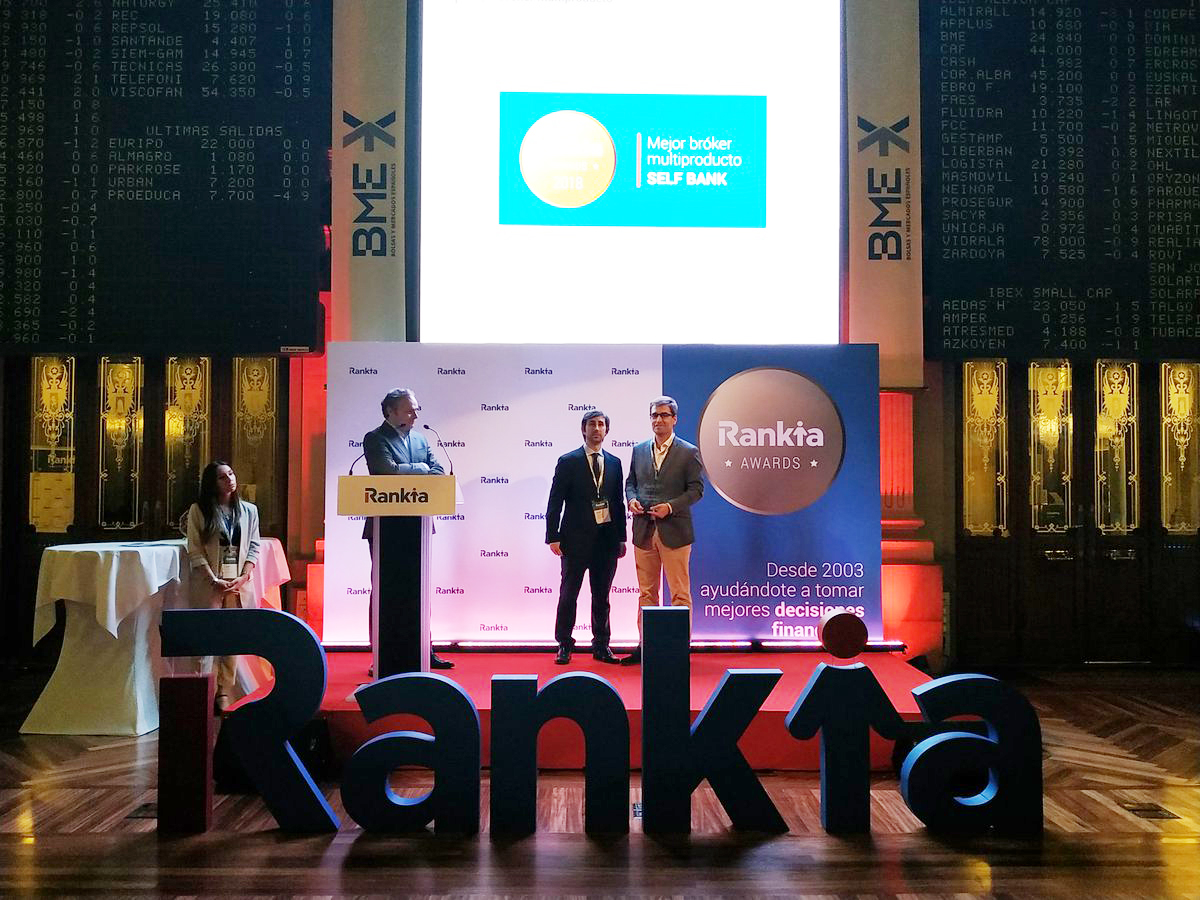 Self Bank, elegido ‘Mejor broker multiproducto’ por Rankia