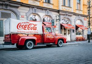 camión antiguo de Coca-Cola